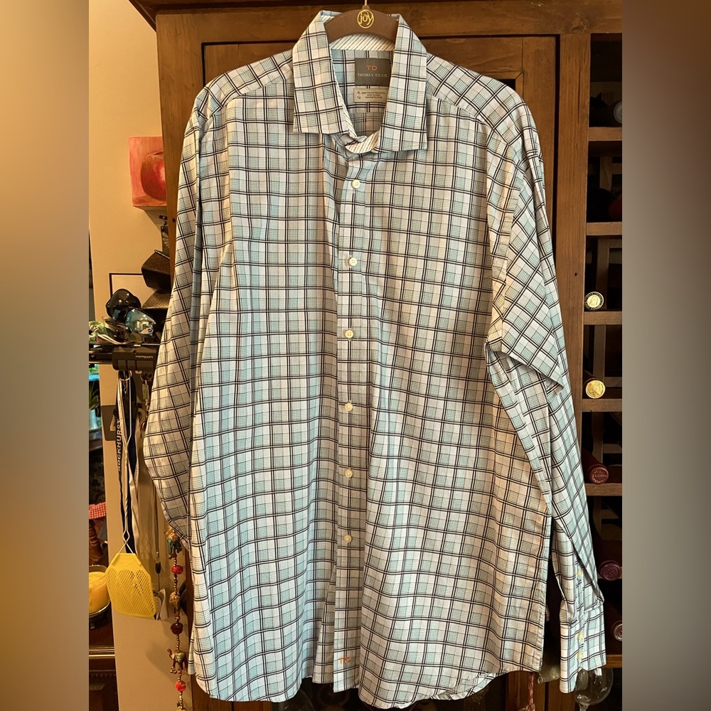 Thomas Dean XL blue black pattern